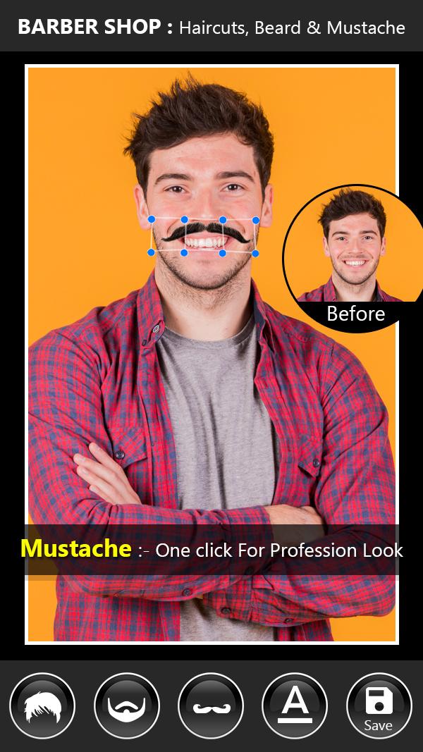 اسکرین شات 5 برنامه Hair Style Maker: Beard Design