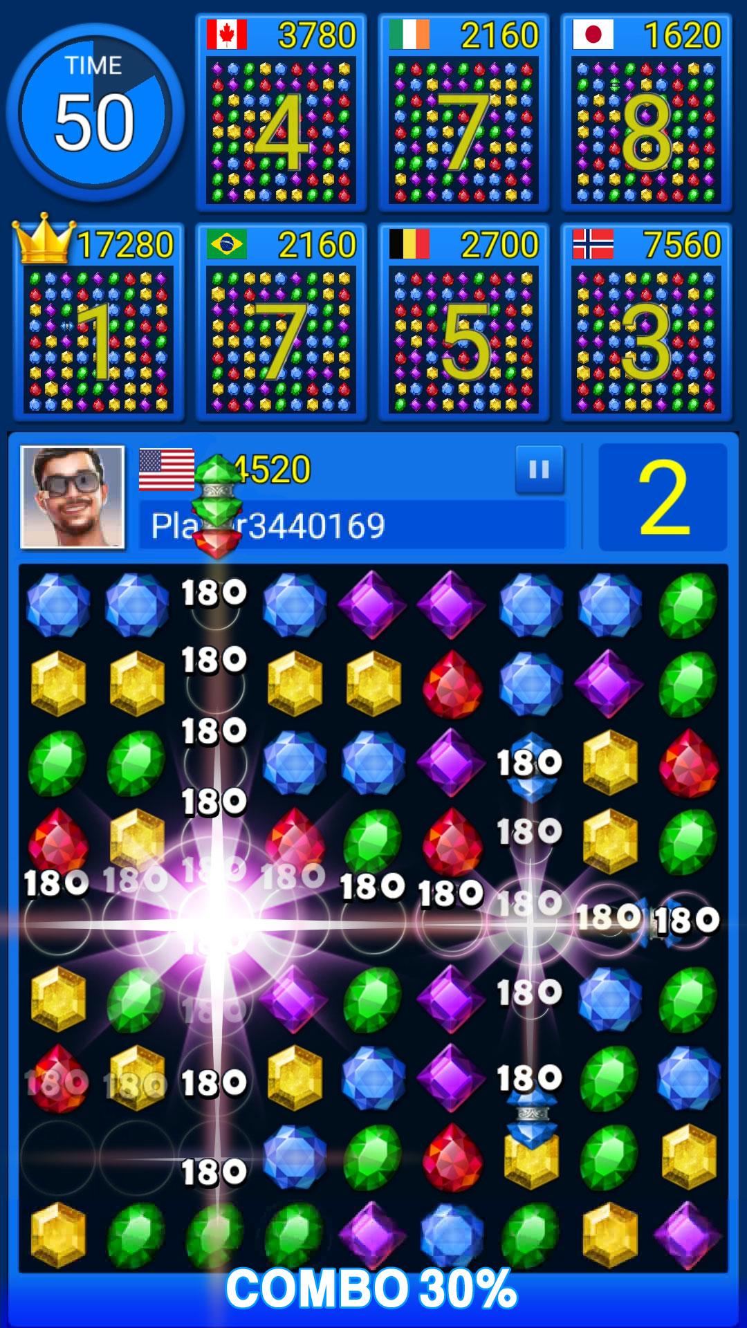 اسکرین شات 1 بازی Jewels Battle