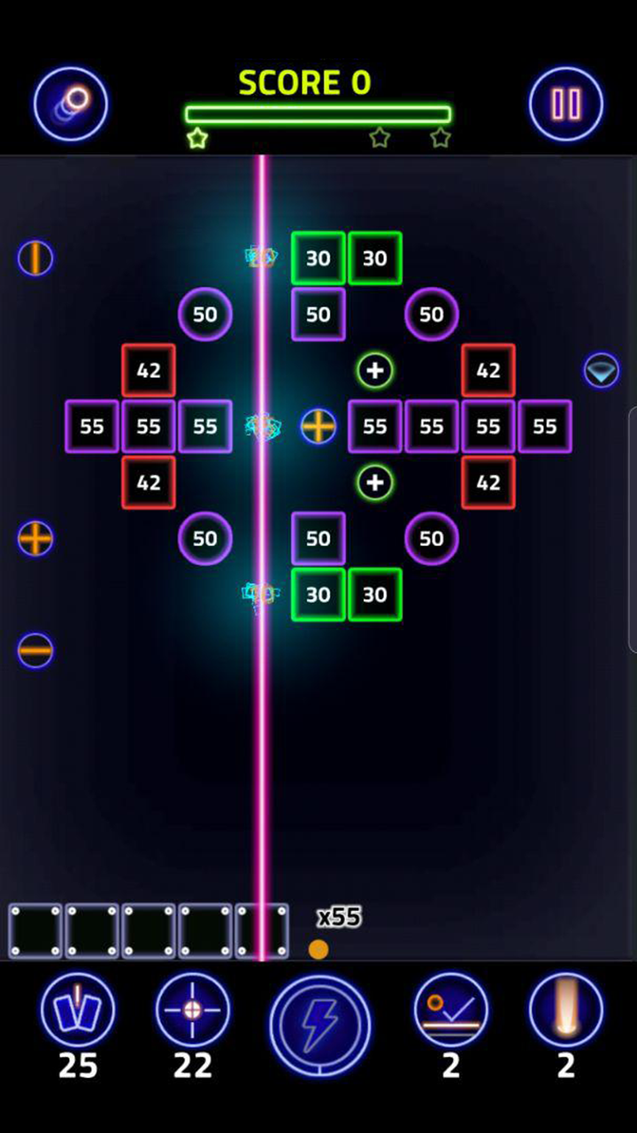 اسکرین شات 2 بازی Brick Breaker Glow