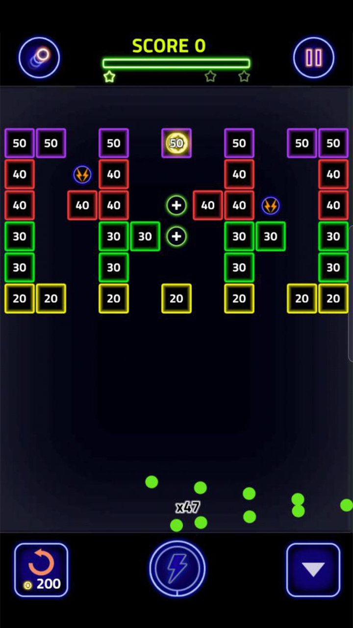 اسکرین شات 7 بازی Brick Breaker Glow