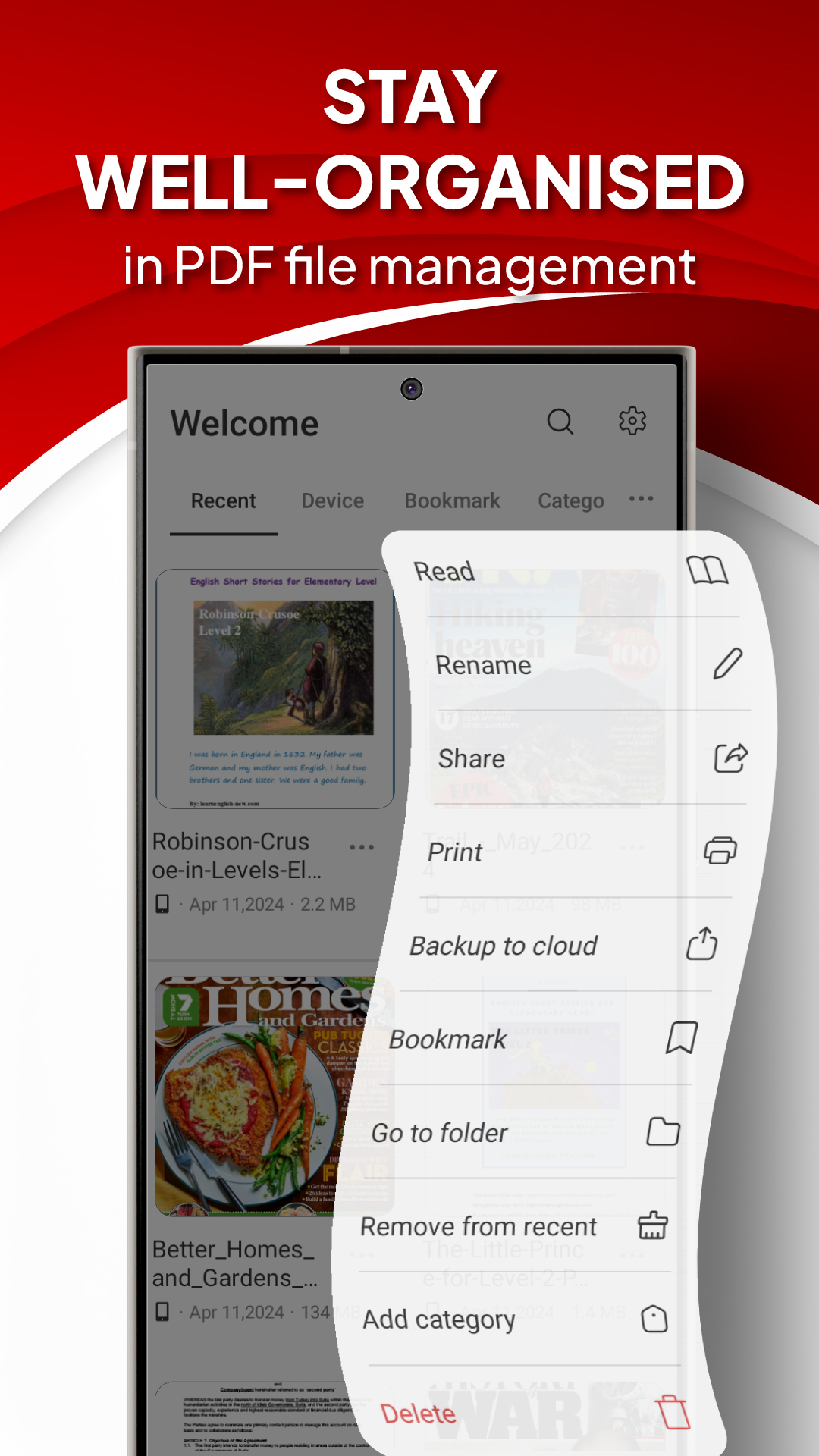 اسکرین شات 5 برنامه sPDF Reader - PDF File Reader