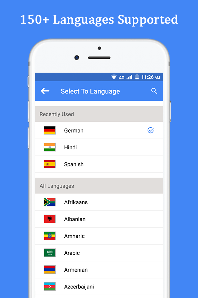 اسکرین شات 3 برنامه Speak and Translate Languages