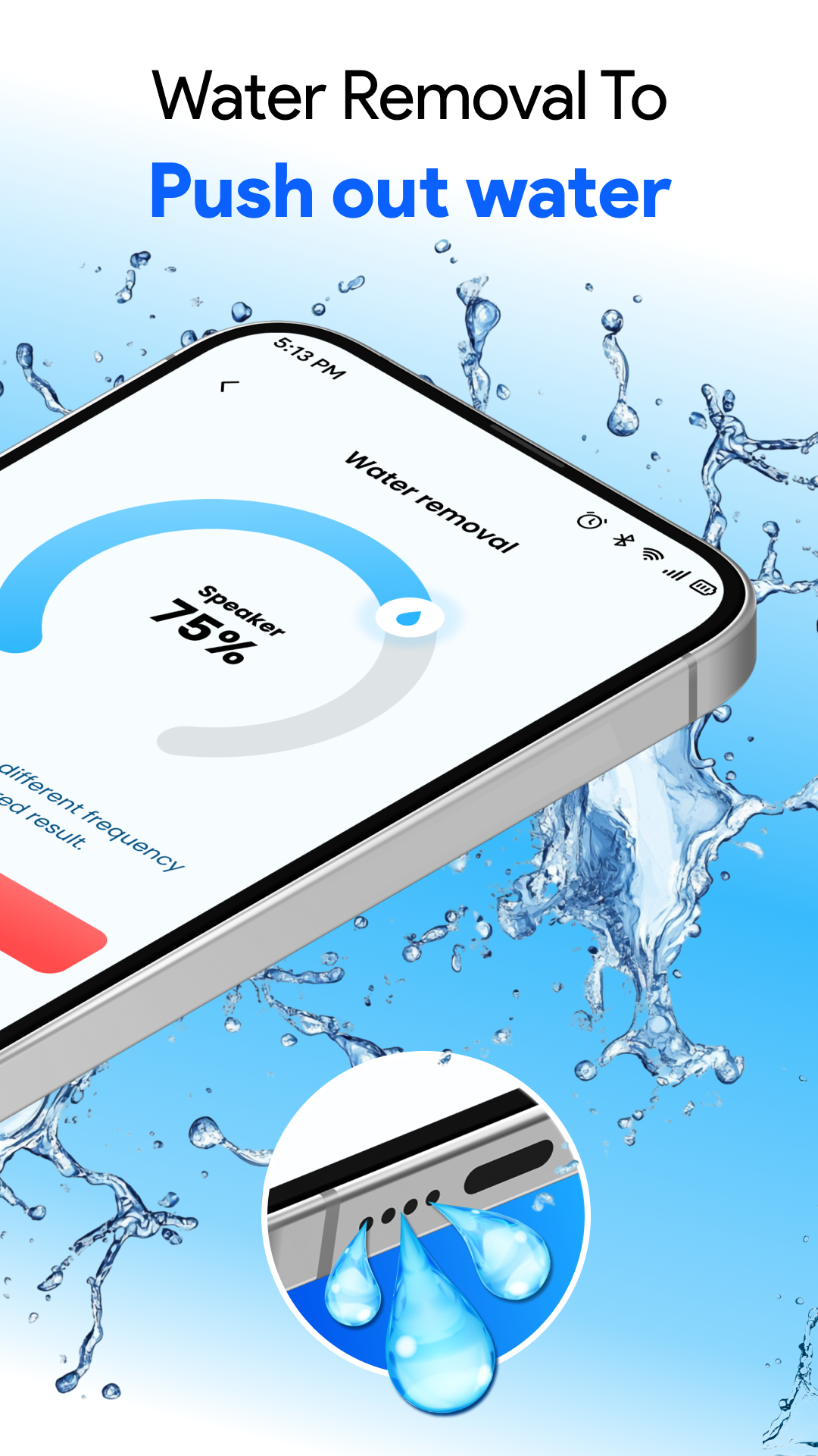 اسکرین شات 2 برنامه Speaker Cleaner - Remove Water