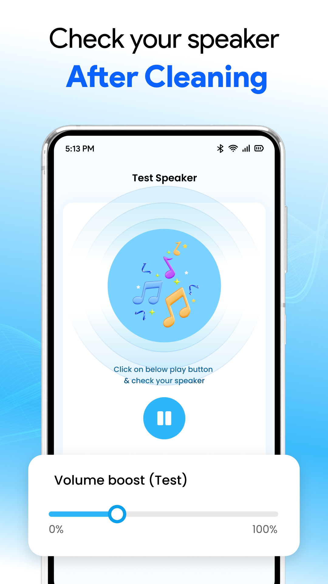 اسکرین شات 5 برنامه Speaker Cleaner - Remove Water