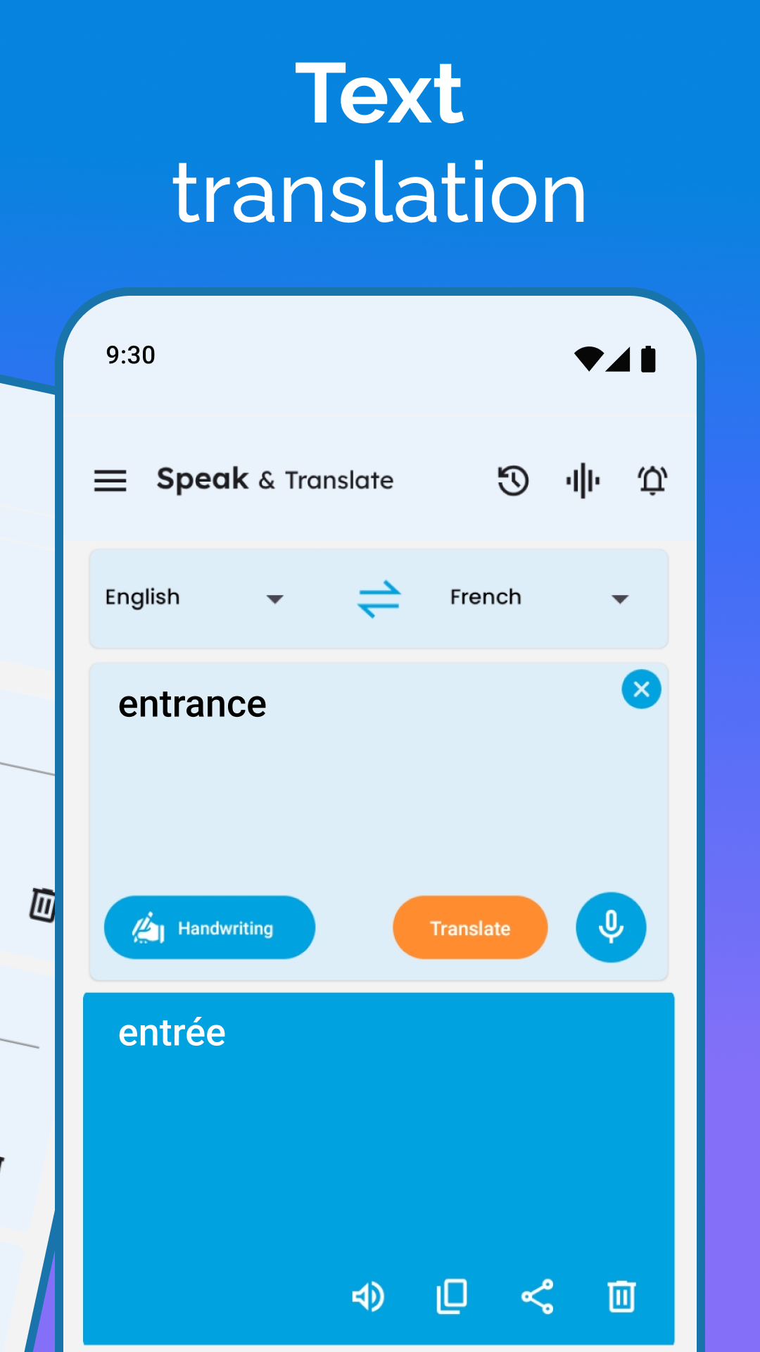 اسکرین شات 2 برنامه Speak and Translate Languages