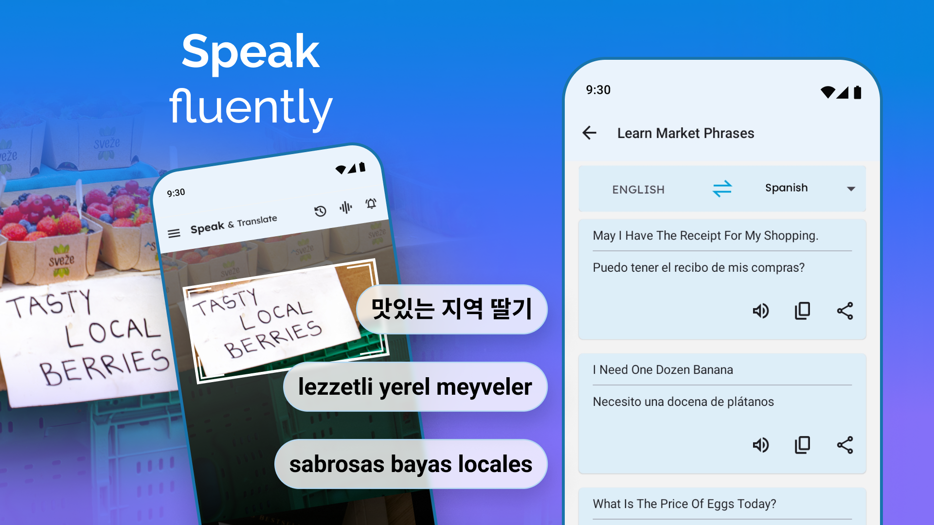 اسکرین شات 8 برنامه Speak and Translate Languages
