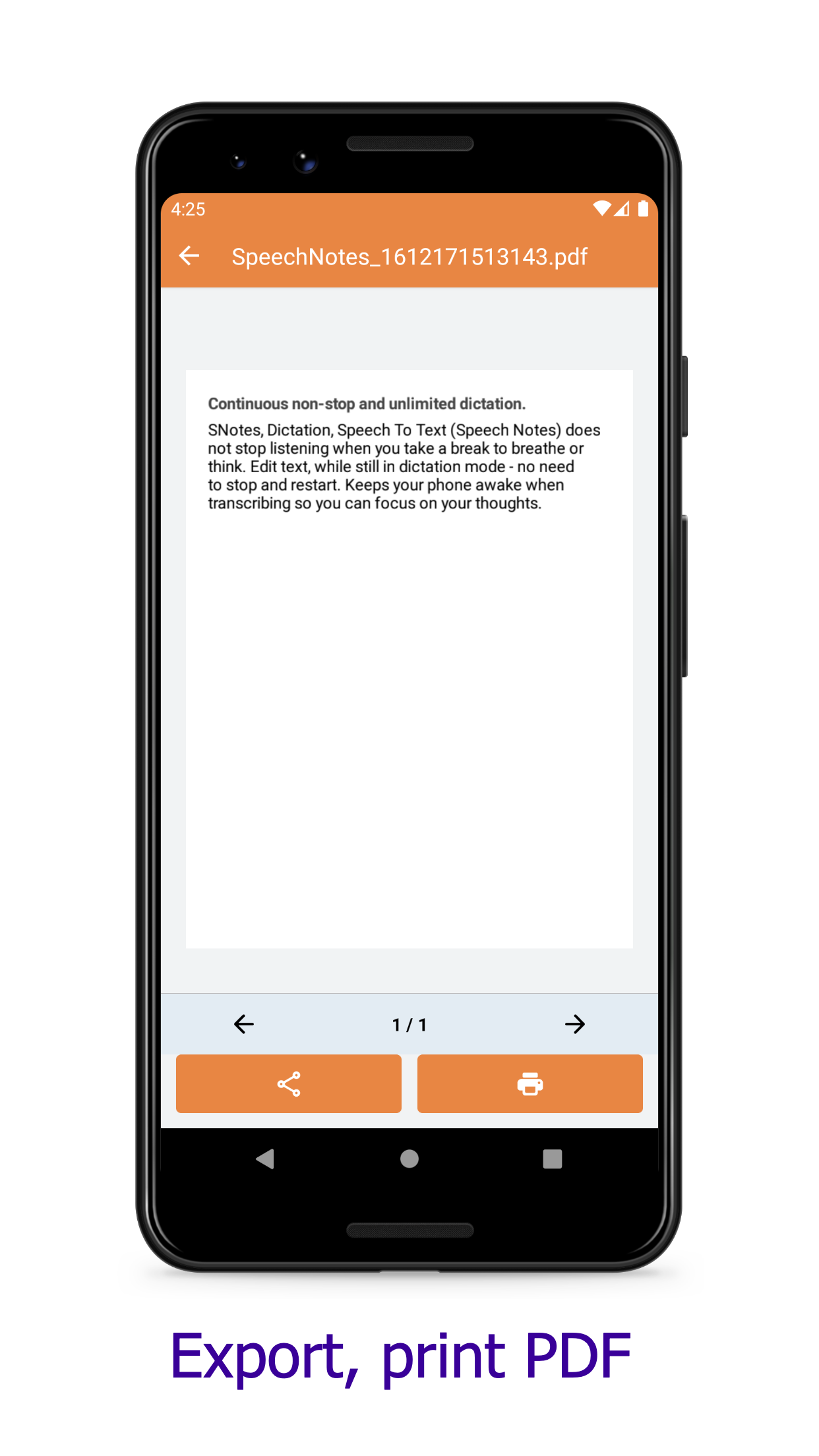 اسکرین شات 8 برنامه SNotes: Speech To Text