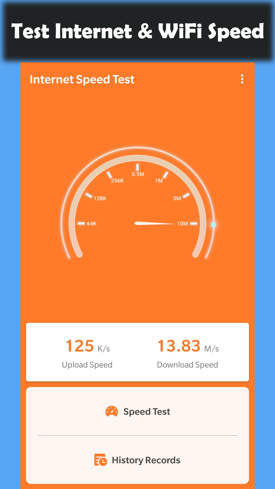 اسکرین شات 2 برنامه Speed Test - Test WiFi Speed