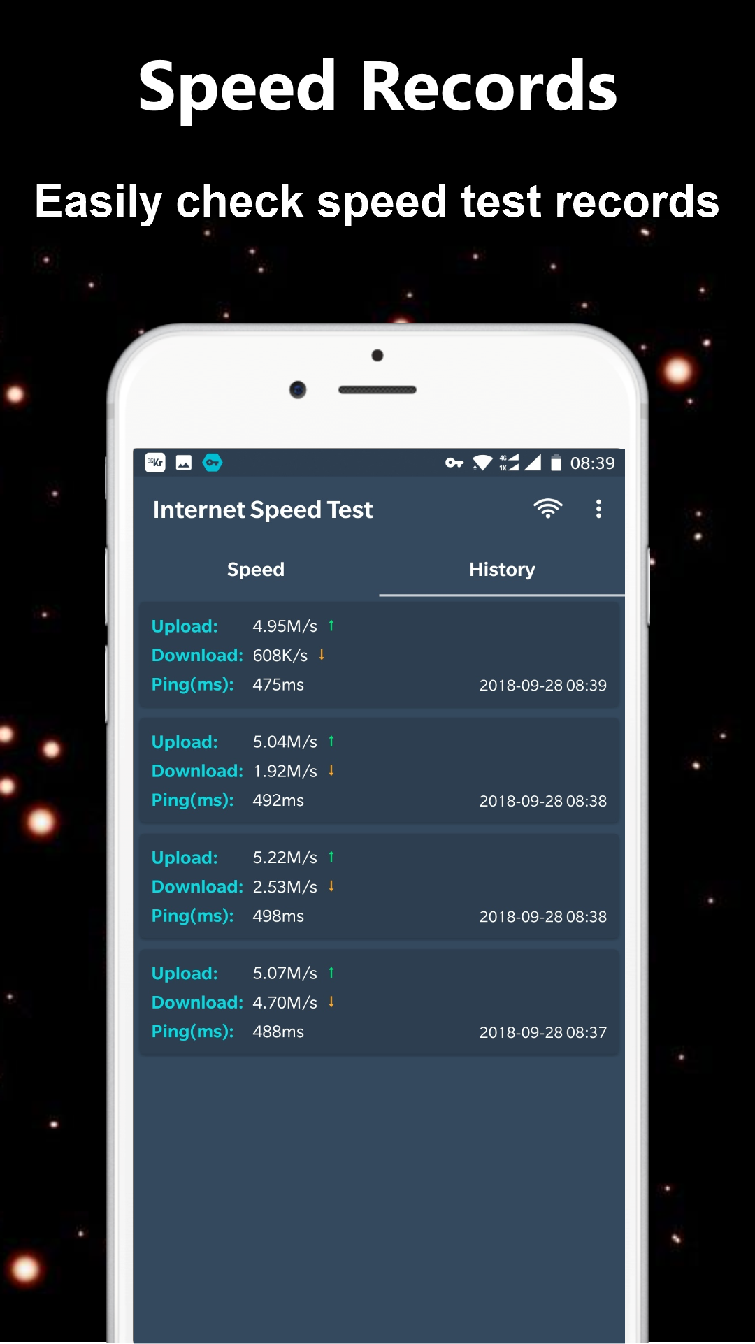 اسکرین شات 6 برنامه WiFi Internet Speed Test