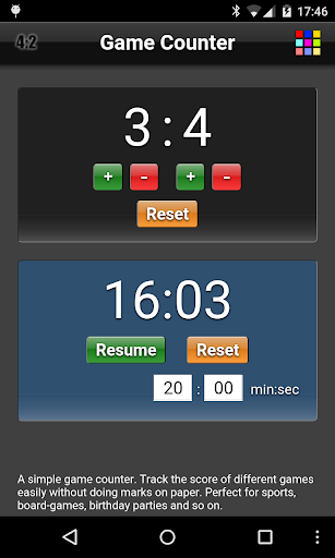 اسکرین شات 2 برنامه Game Counter Free