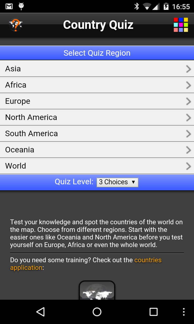 اسکرین شات 2 بازی Country Quiz Lite