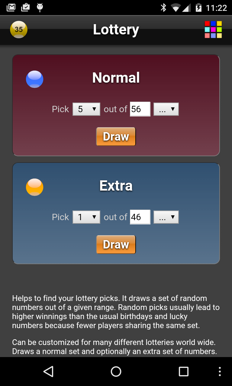 اسکرین شات 1 برنامه Lottery