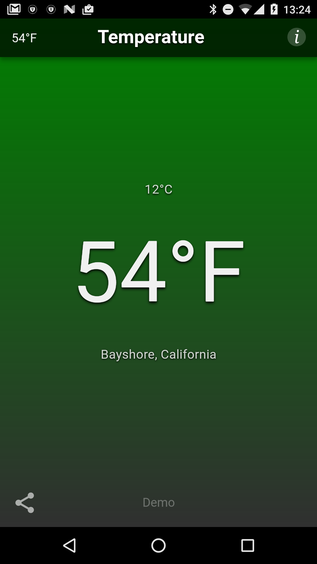 اسکرین شات 1 برنامه Temperature