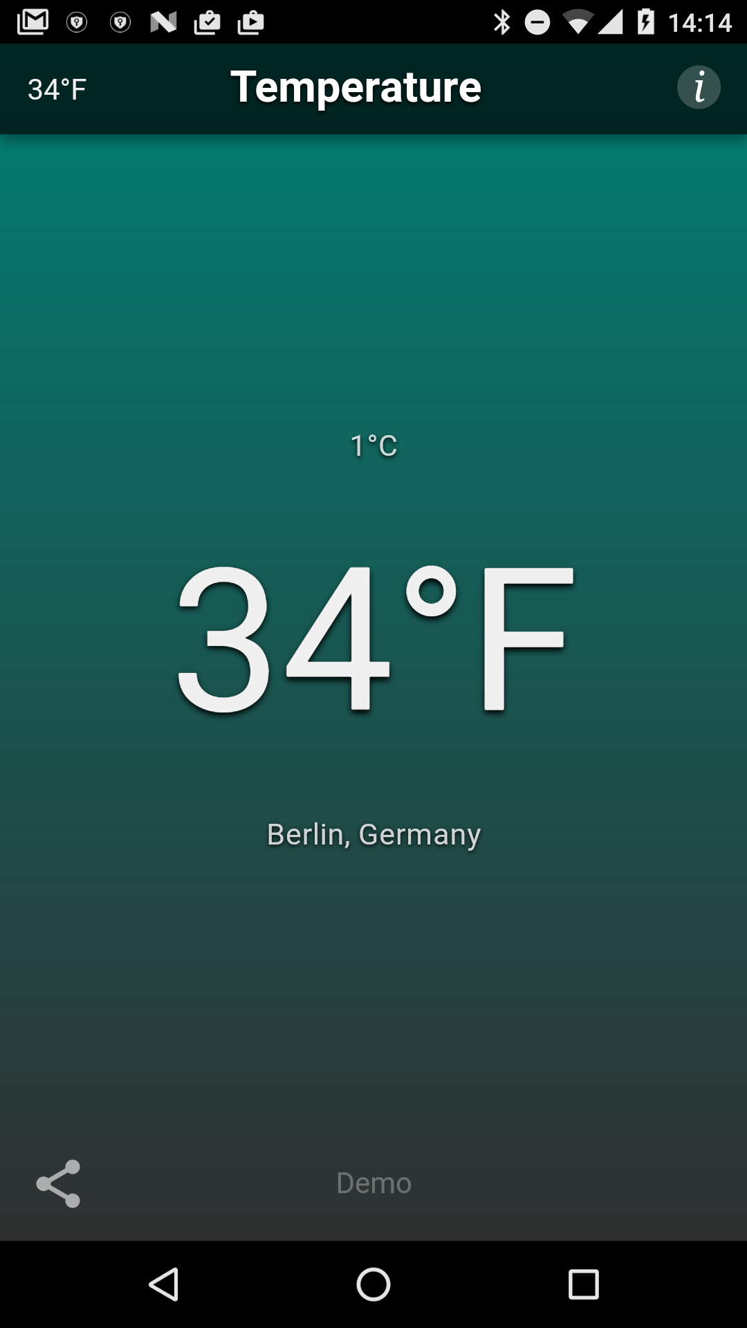 اسکرین شات 5 برنامه Temperature