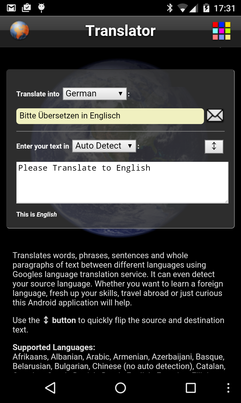 اسکرین شات 2 برنامه Translator
