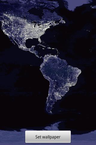 اسکرین شات 1 برنامه Night Earth Live Wallpaper