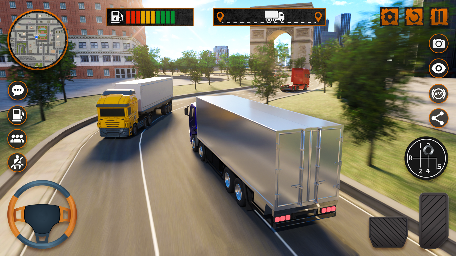 اسکرین شات 2 بازی Truck Simulator: Cars and Road