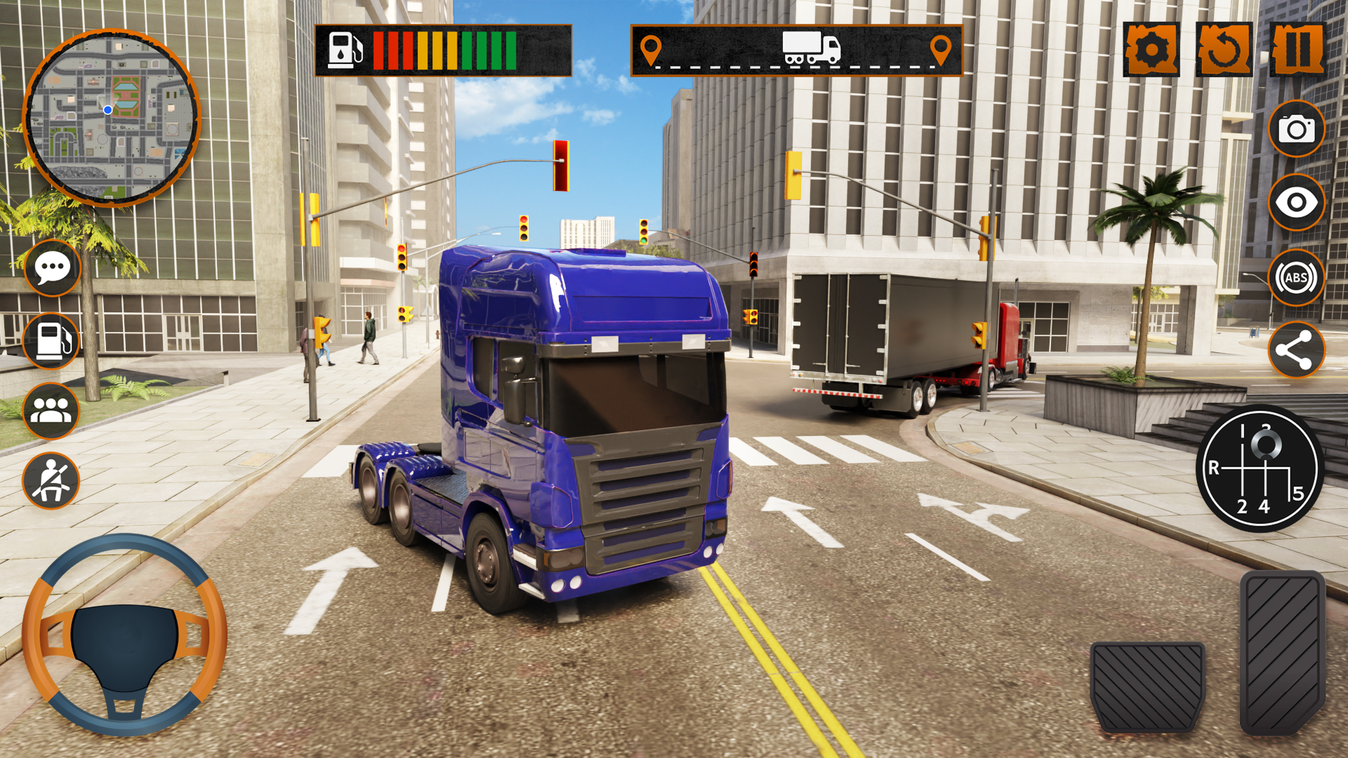اسکرین شات 3 بازی Truck Simulator: Cars and Road