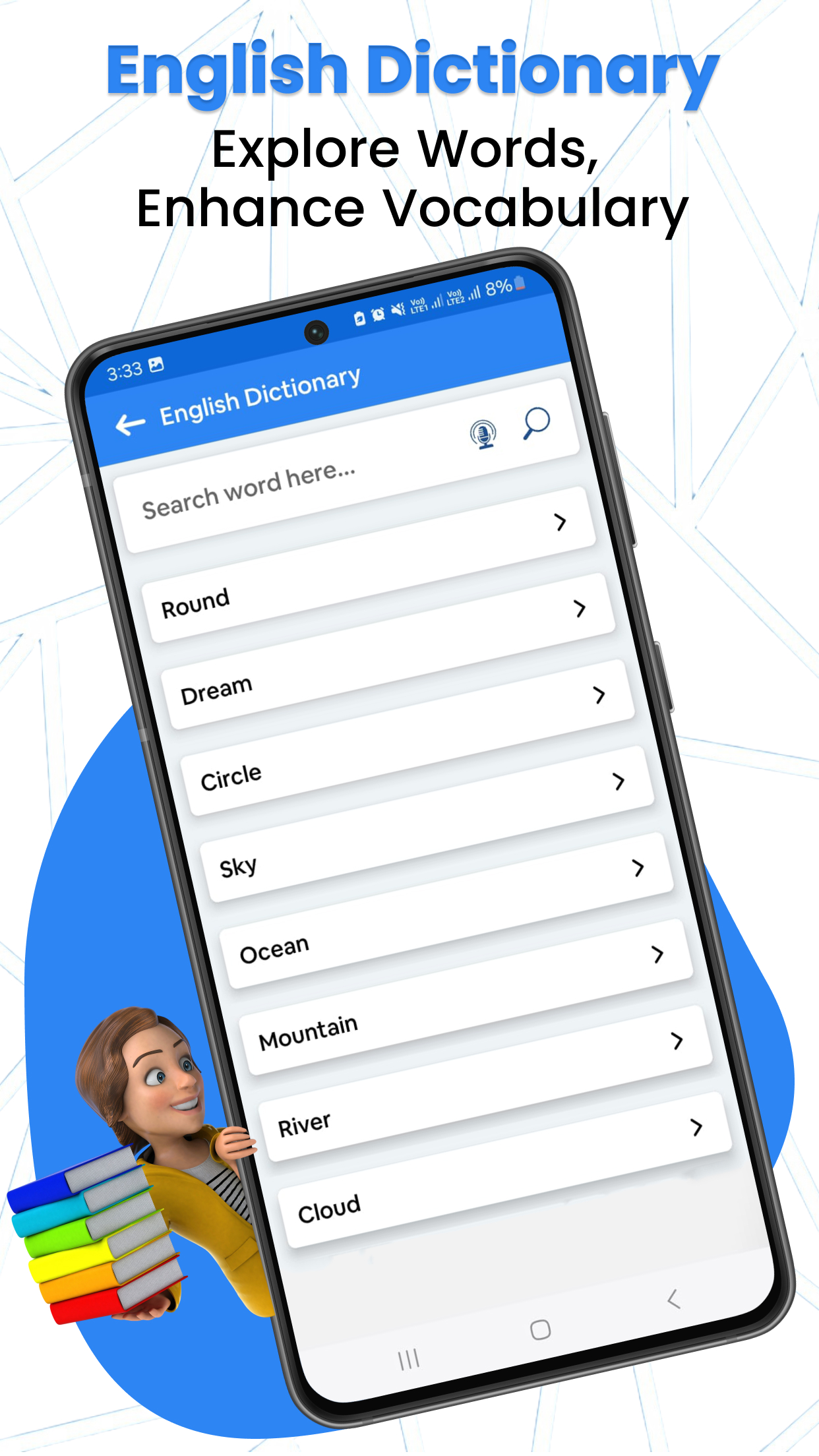 اسکرین شات 5 برنامه Spell & Pronounce words right