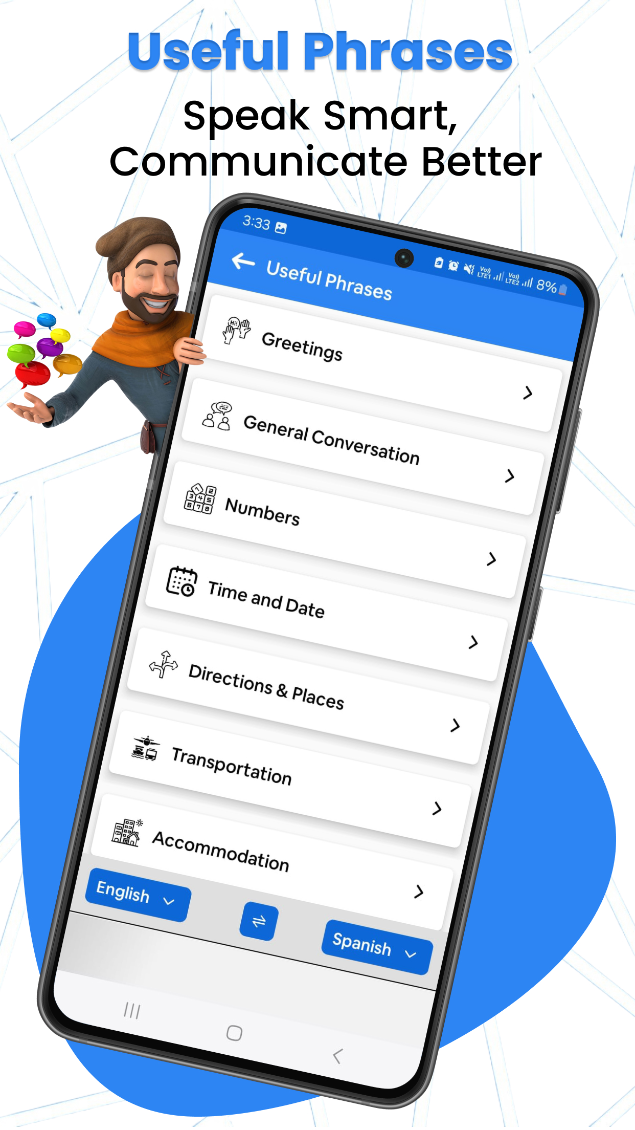 اسکرین شات 3 برنامه Spell & Pronounce words right