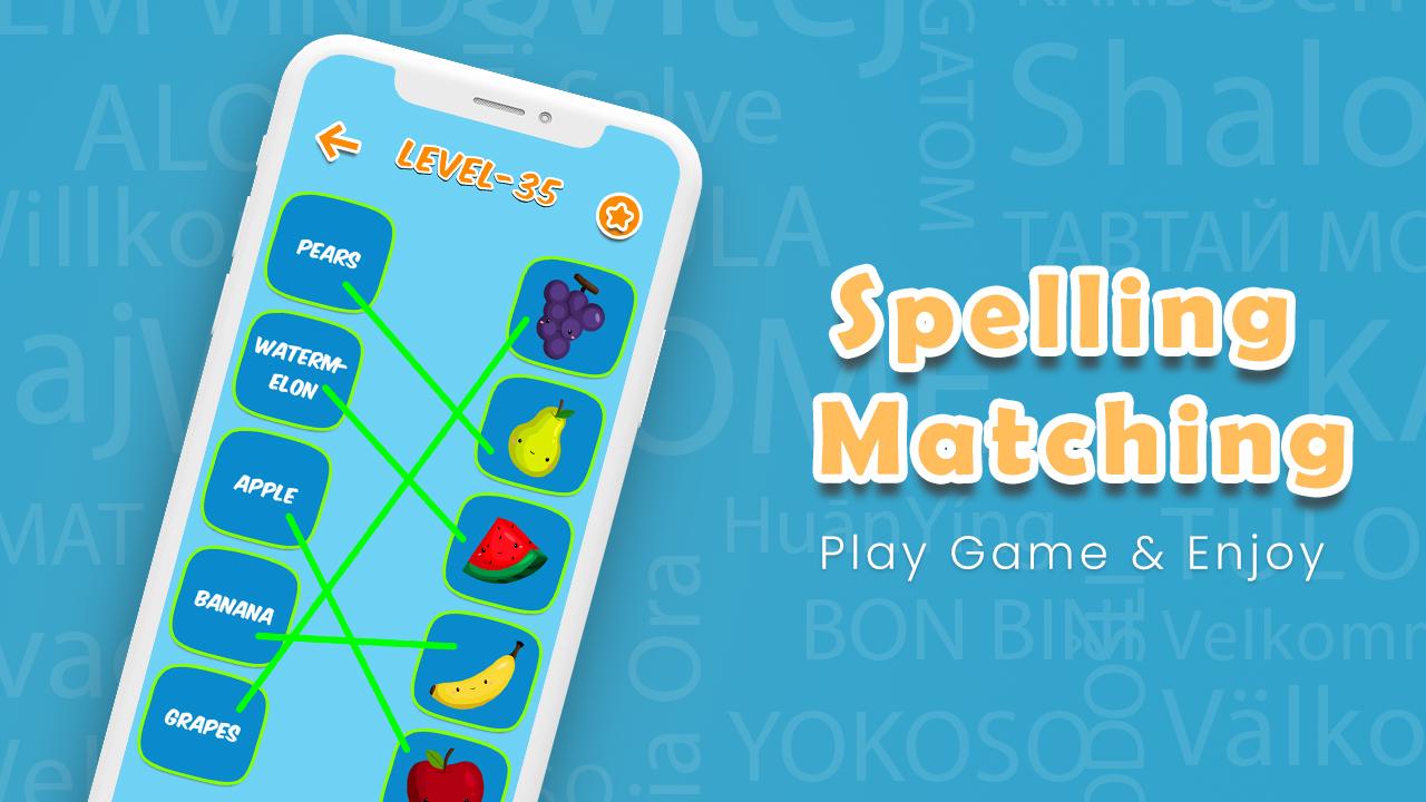اسکرین شات 1 بازی Kids Spelling Match Games