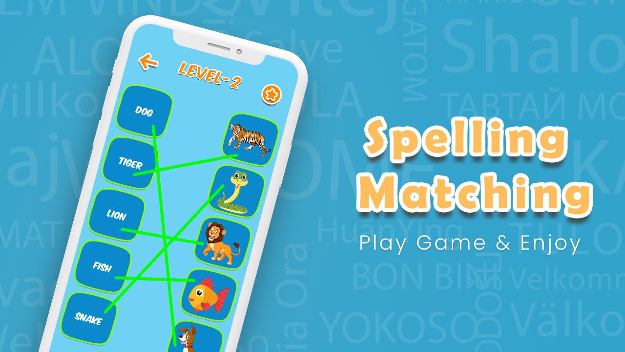 اسکرین شات 3 بازی Kids Spelling Match Games