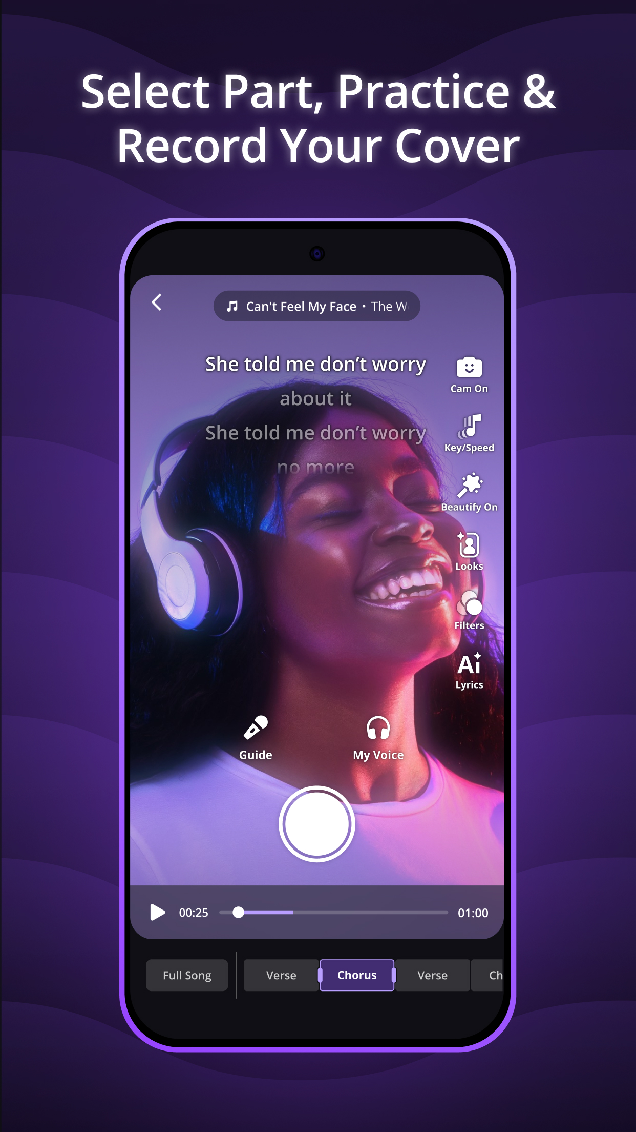 اسکرین شات 6 برنامه Mixit: Sing & Create Covers