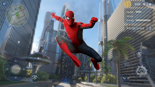 اسکرین شات 4 بازی Spider Rope Hero: Crime City Battle