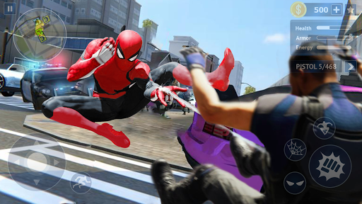 اسکرین شات 2 بازی Spider Rope Hero: Crime City Battle