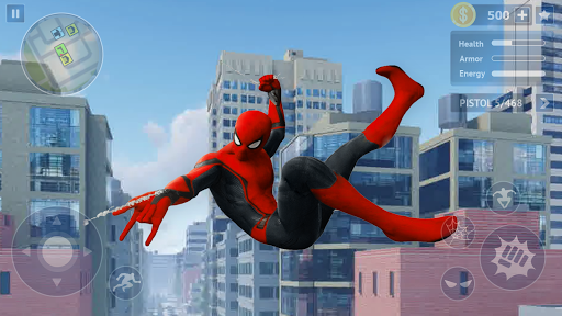 اسکرین شات 1 بازی Spider Rope Hero: Crime City Battle