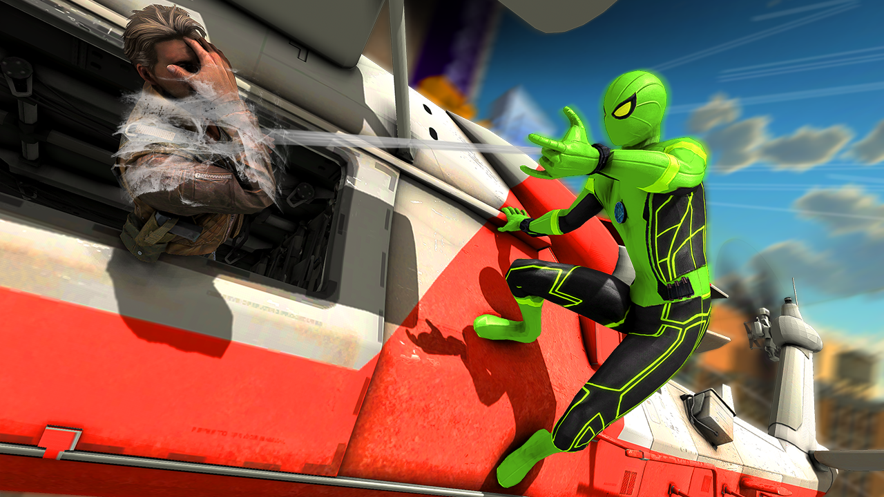 اسکرین شات 3 بازی Spider Rope Stick-Man Shooter