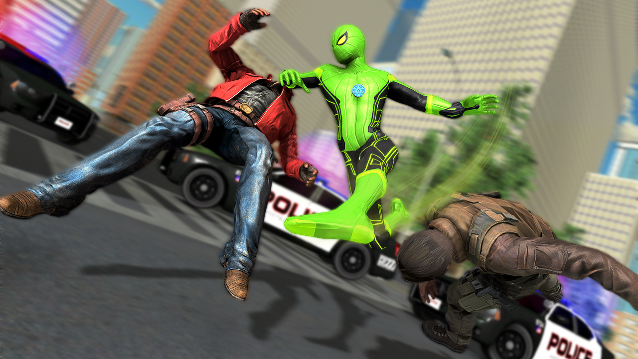 اسکرین شات 5 بازی Spider Rope Stick-Man Shooter