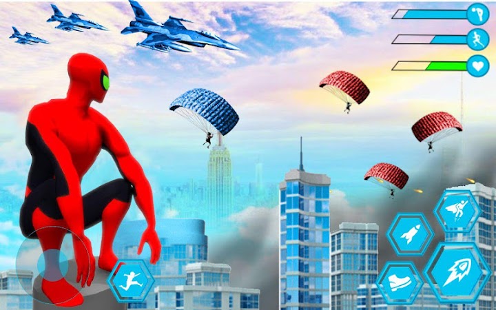 اسکرین شات 5 بازی Spider Rope Hero Man: Miami City Gangster 2021