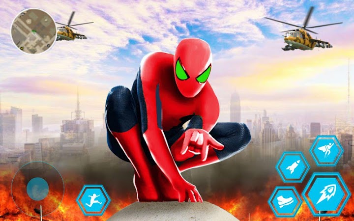 اسکرین شات 8 بازی Spider Rope Hero Man: Miami City Gangster 2021