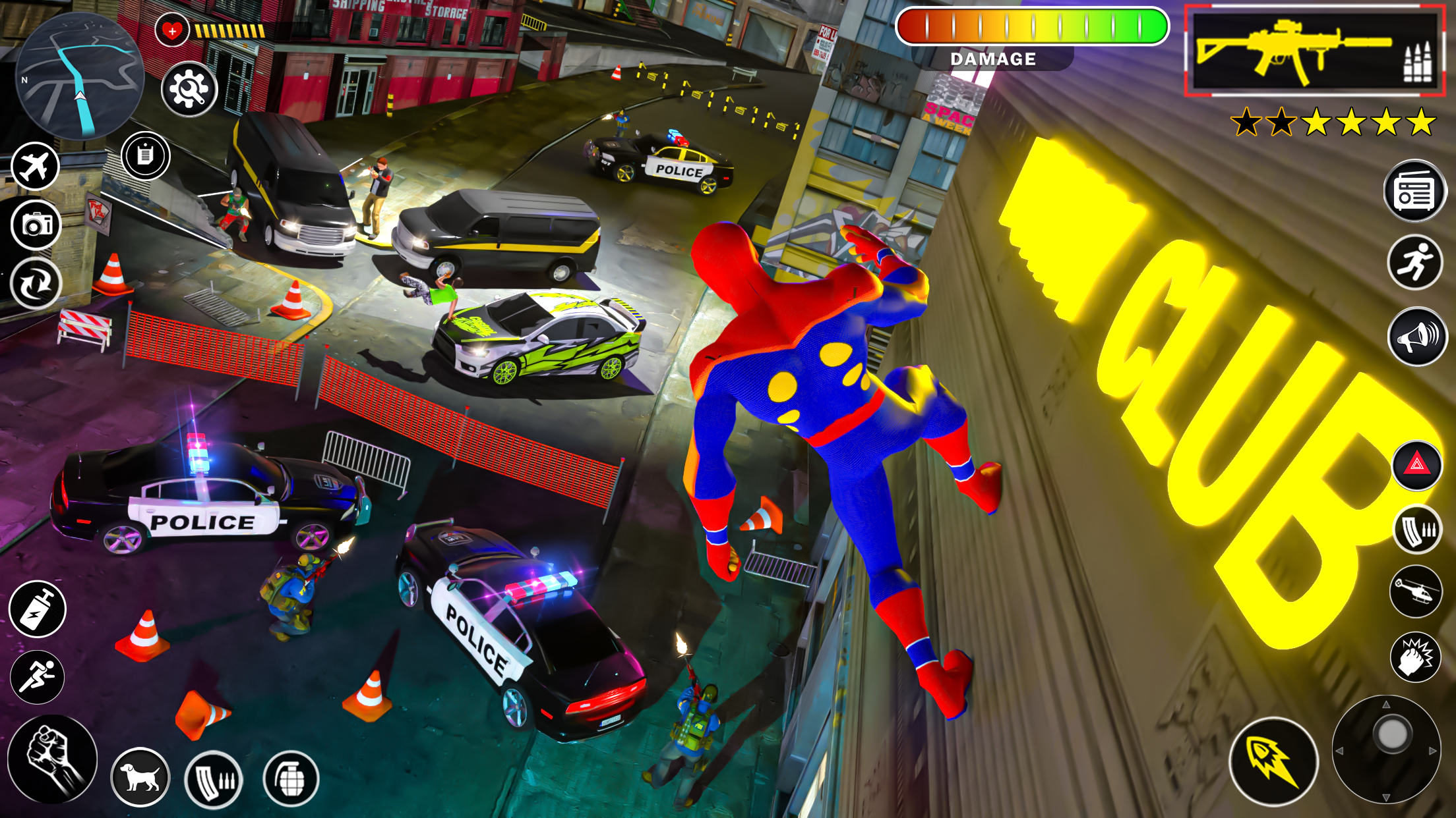 اسکرین شات 2 بازی Spider Hero Games Rope Hero