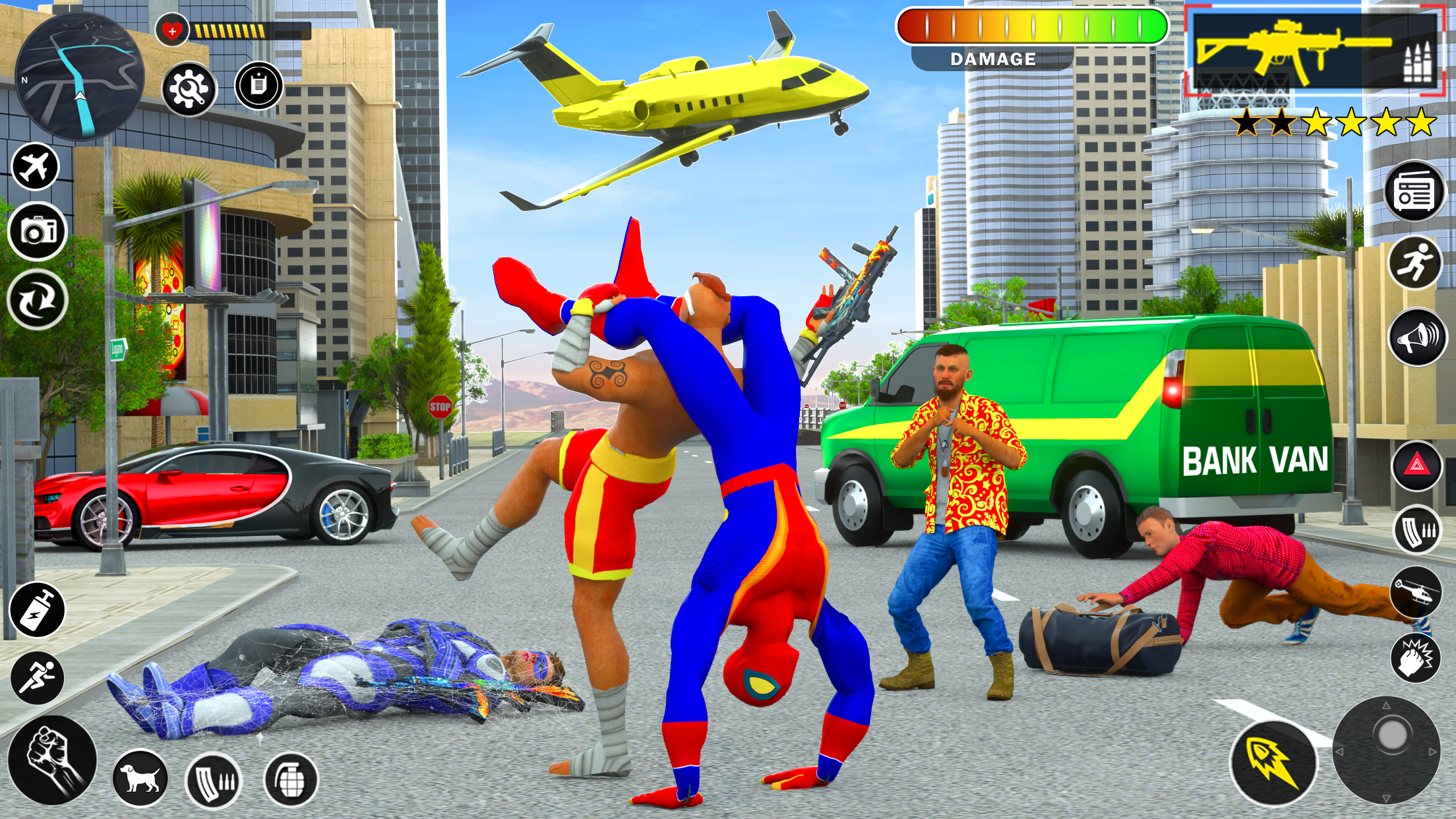 اسکرین شات 7 بازی Spider Hero Games Rope Hero