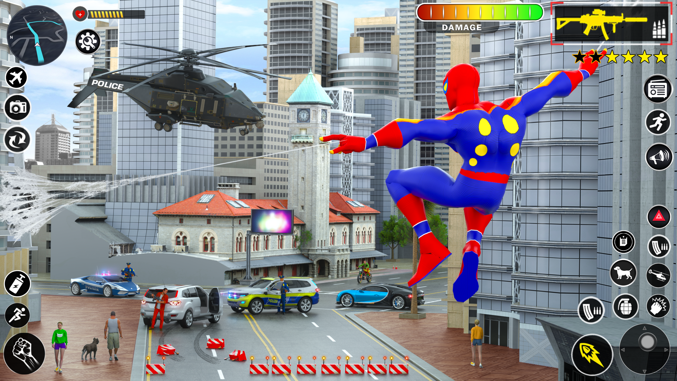 اسکرین شات 6 بازی Spider Hero Games Rope Hero