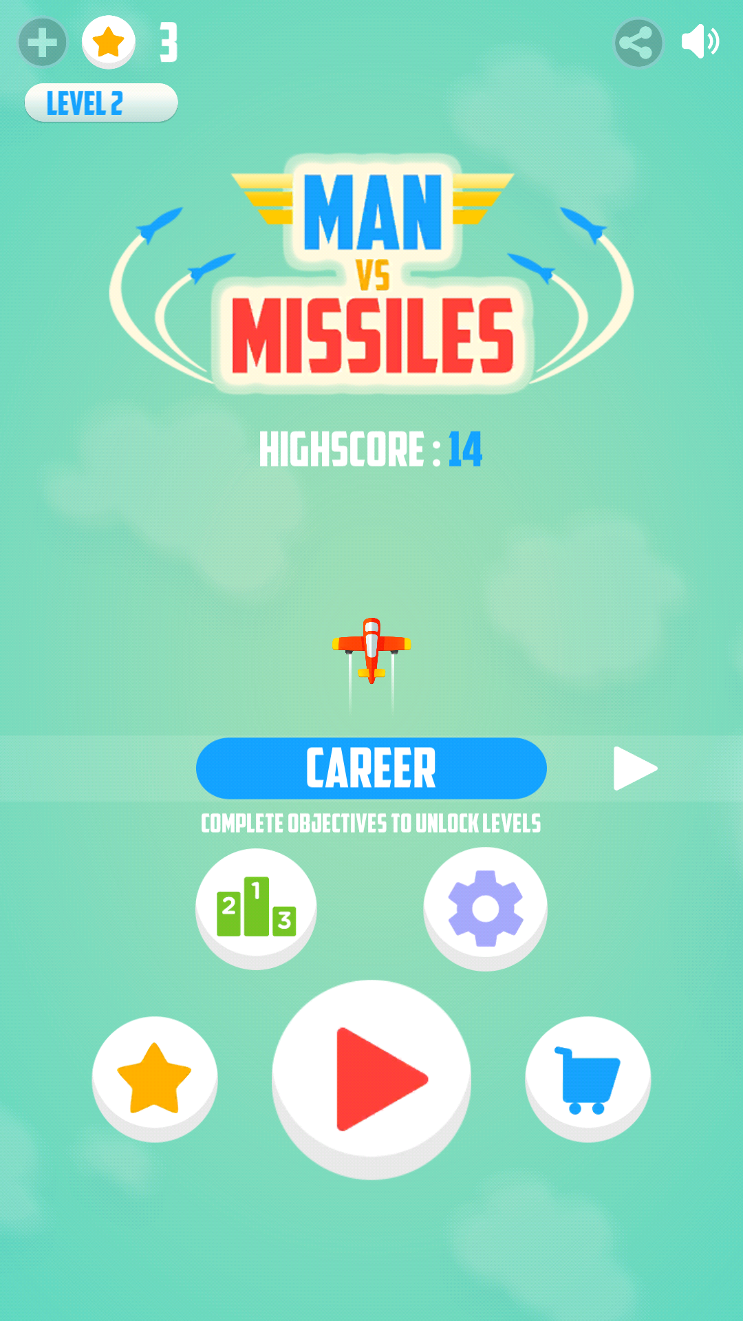 اسکرین شات 1 بازی Man Vs. Missiles