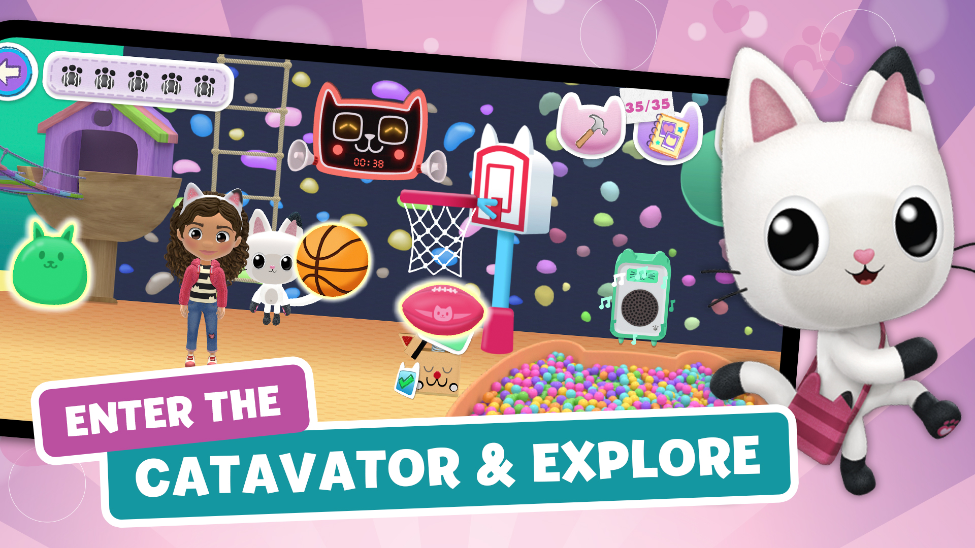 اسکرین شات 5 بازی Gabbys Dollhouse: Games & Cats