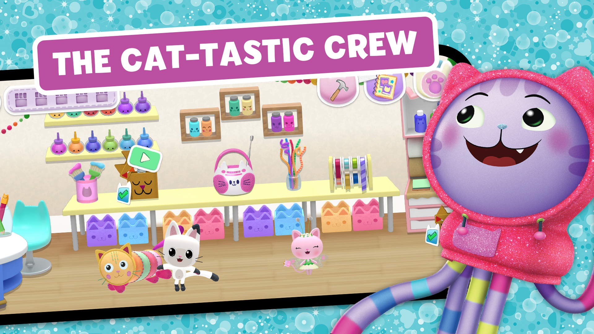 اسکرین شات 4 بازی Gabbys Dollhouse: Games & Cats
