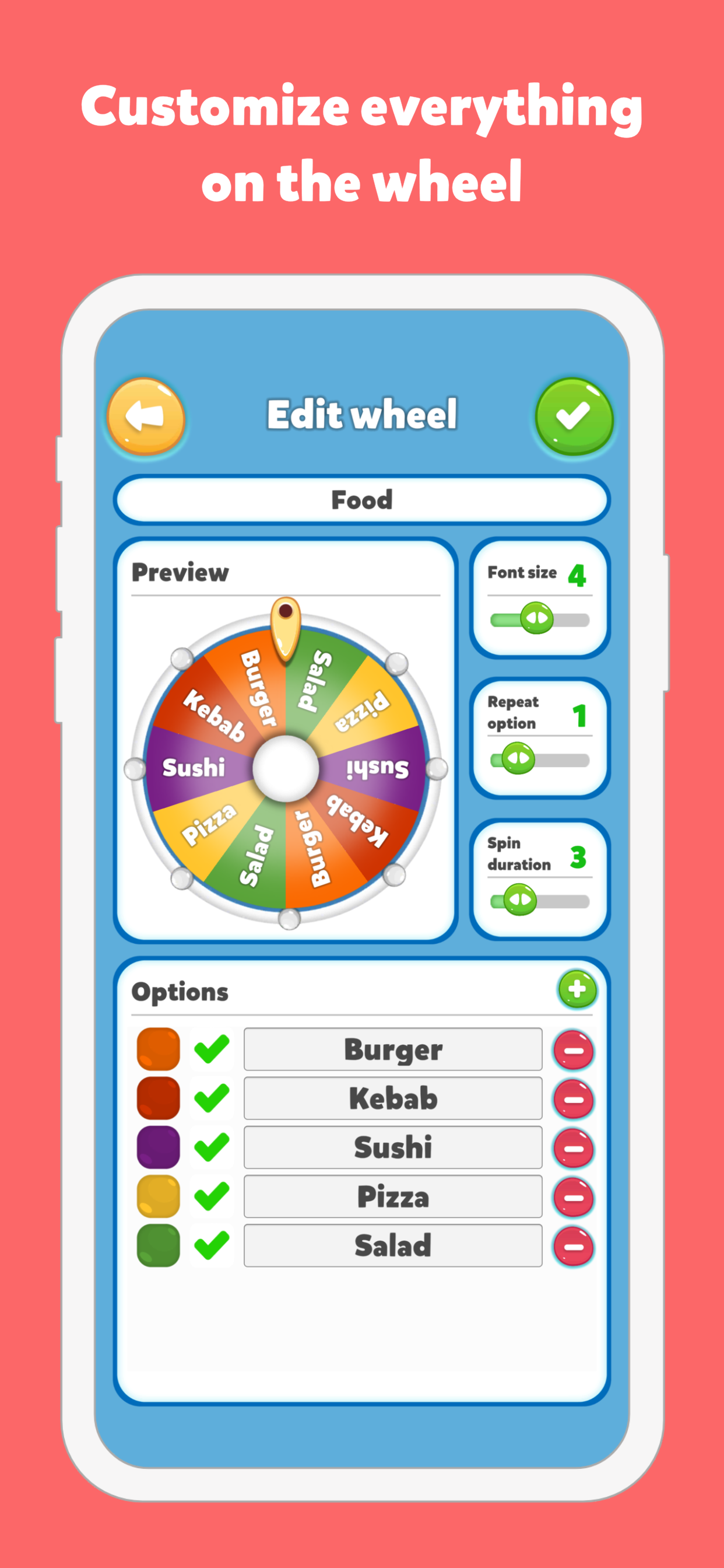 اسکرین شات 3 برنامه Decision Maker: Spin the Wheel