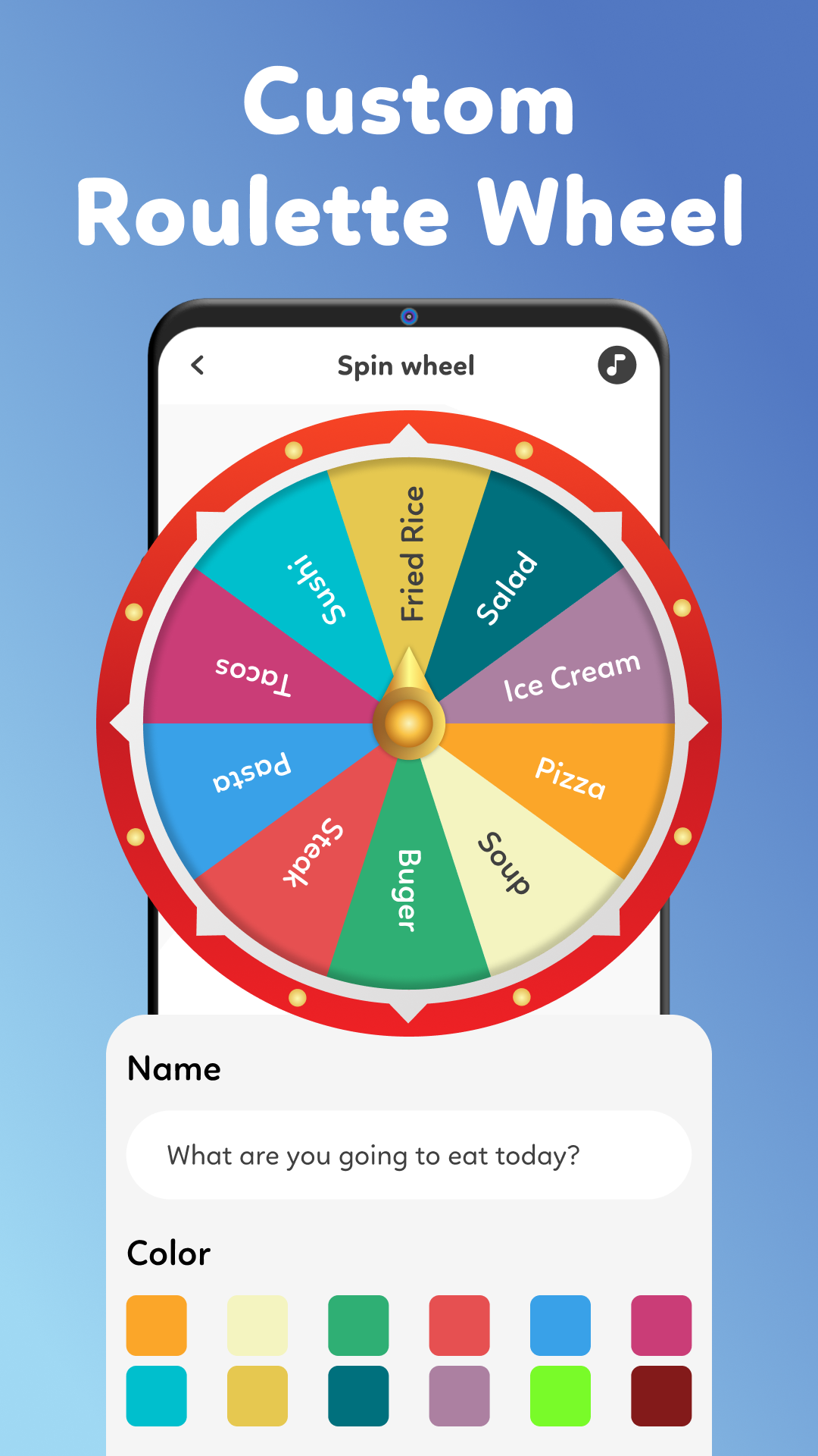 اسکرین شات 5 بازی Spin Wheel: Random Generator