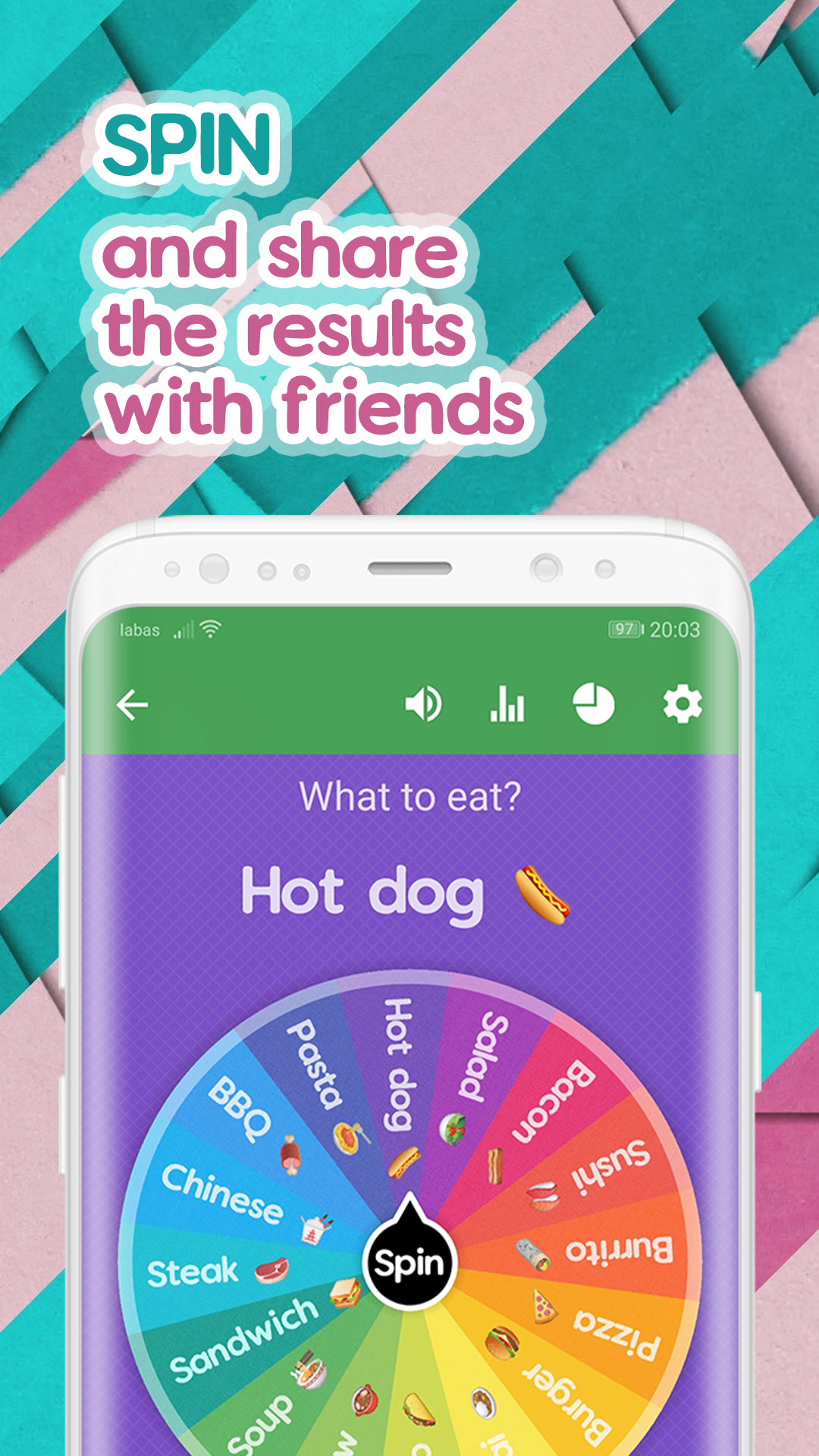 اسکرین شات 1 برنامه Spin The Wheel - Random Picker
