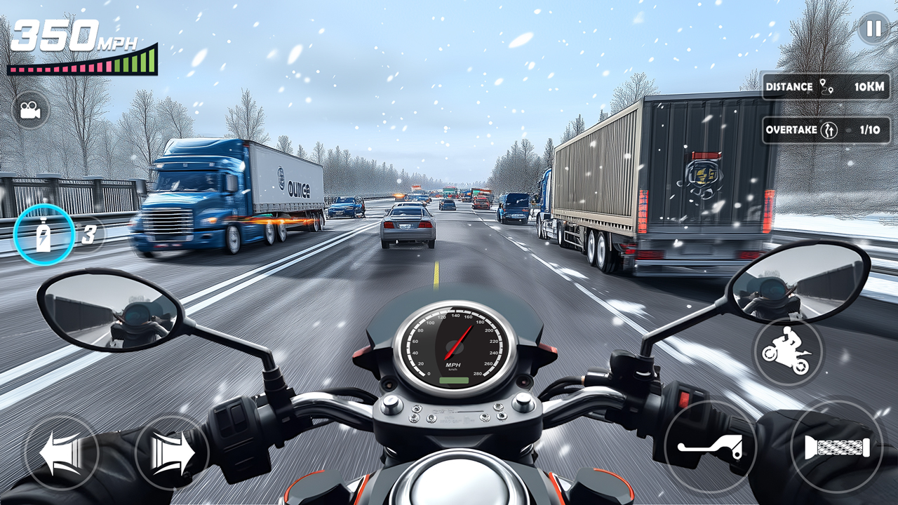 اسکرین شات 5 بازی Racing In Moto: Traffic Race