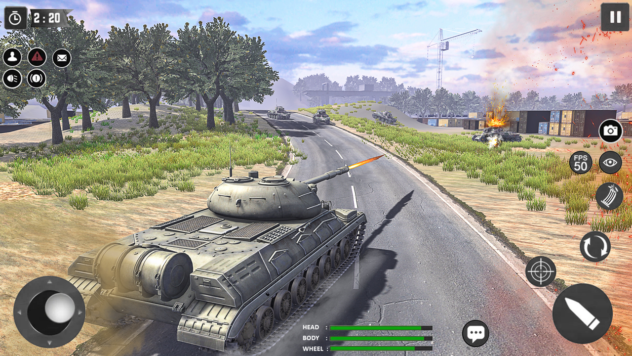 اسکرین شات 1 بازی World Tanks War: Offline Games