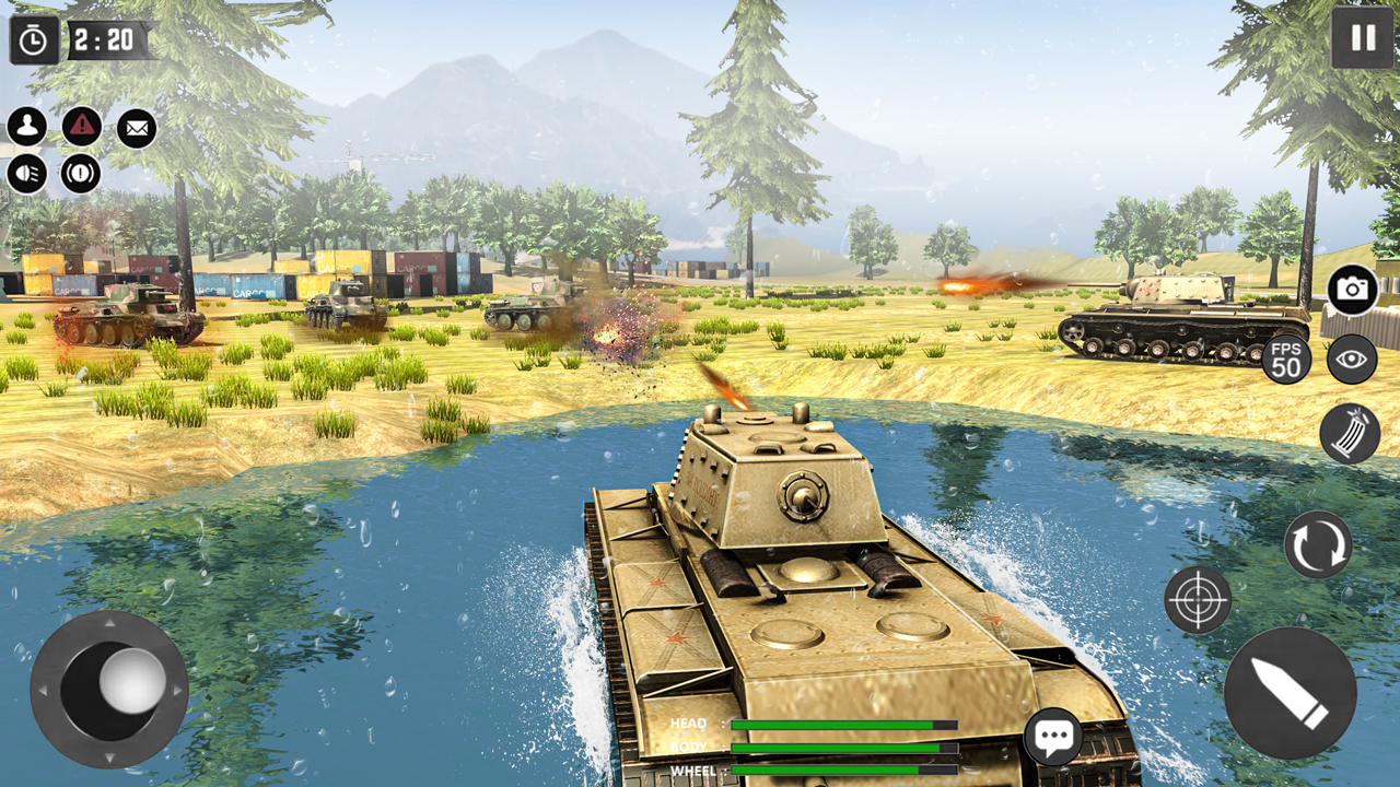 اسکرین شات 2 بازی World Tanks War: Offline Games