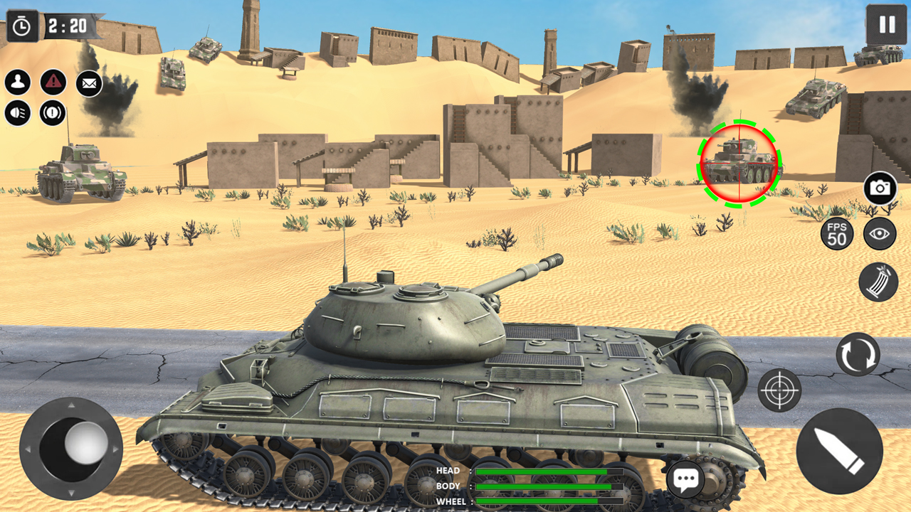 اسکرین شات 3 بازی World Tanks War: Offline Games
