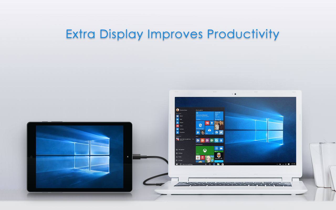 اسکرین شات 2 برنامه Splashtop Wired XDisplay