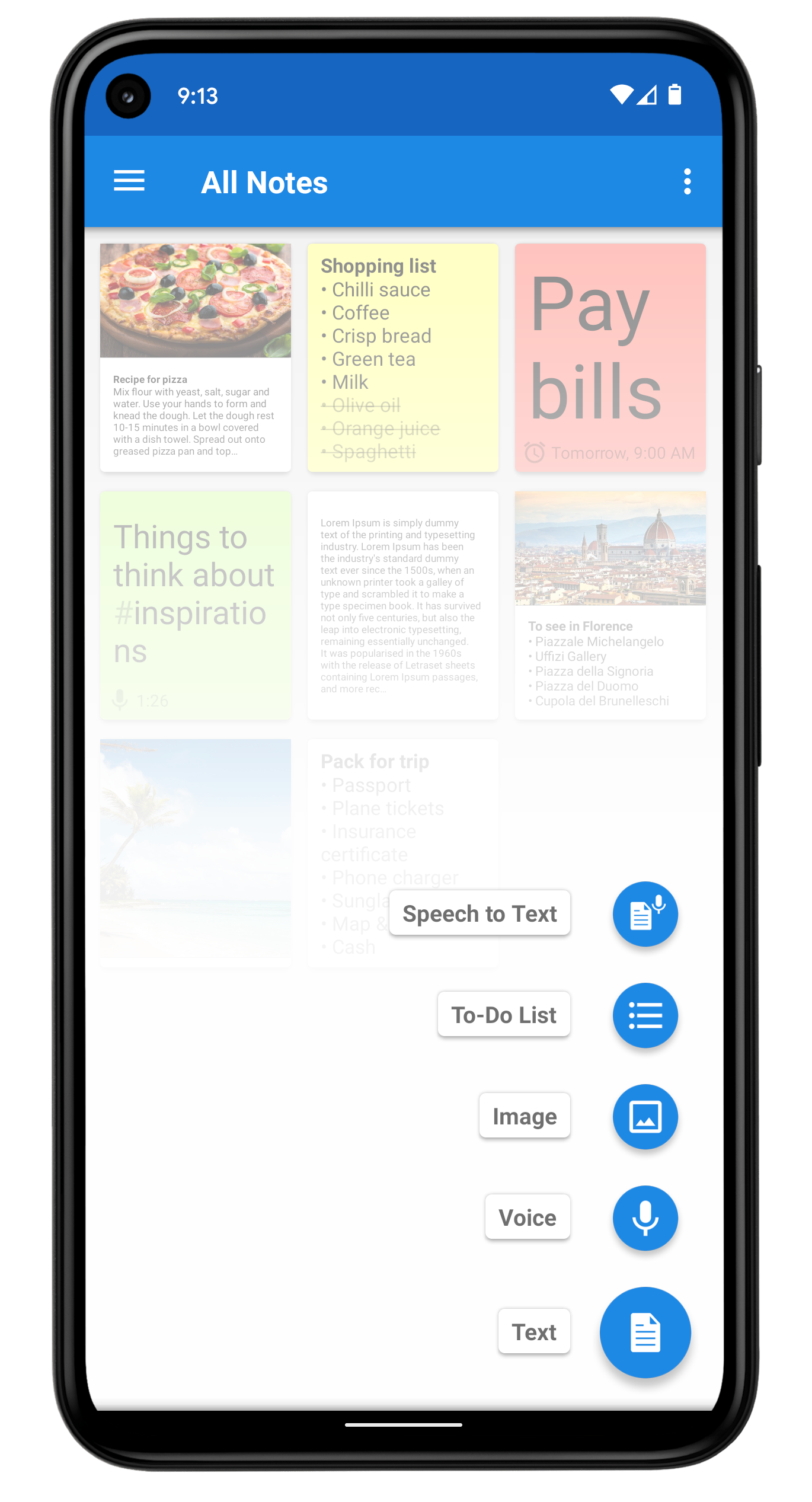 اسکرین شات 3 برنامه Notepad - Notes and Tasks