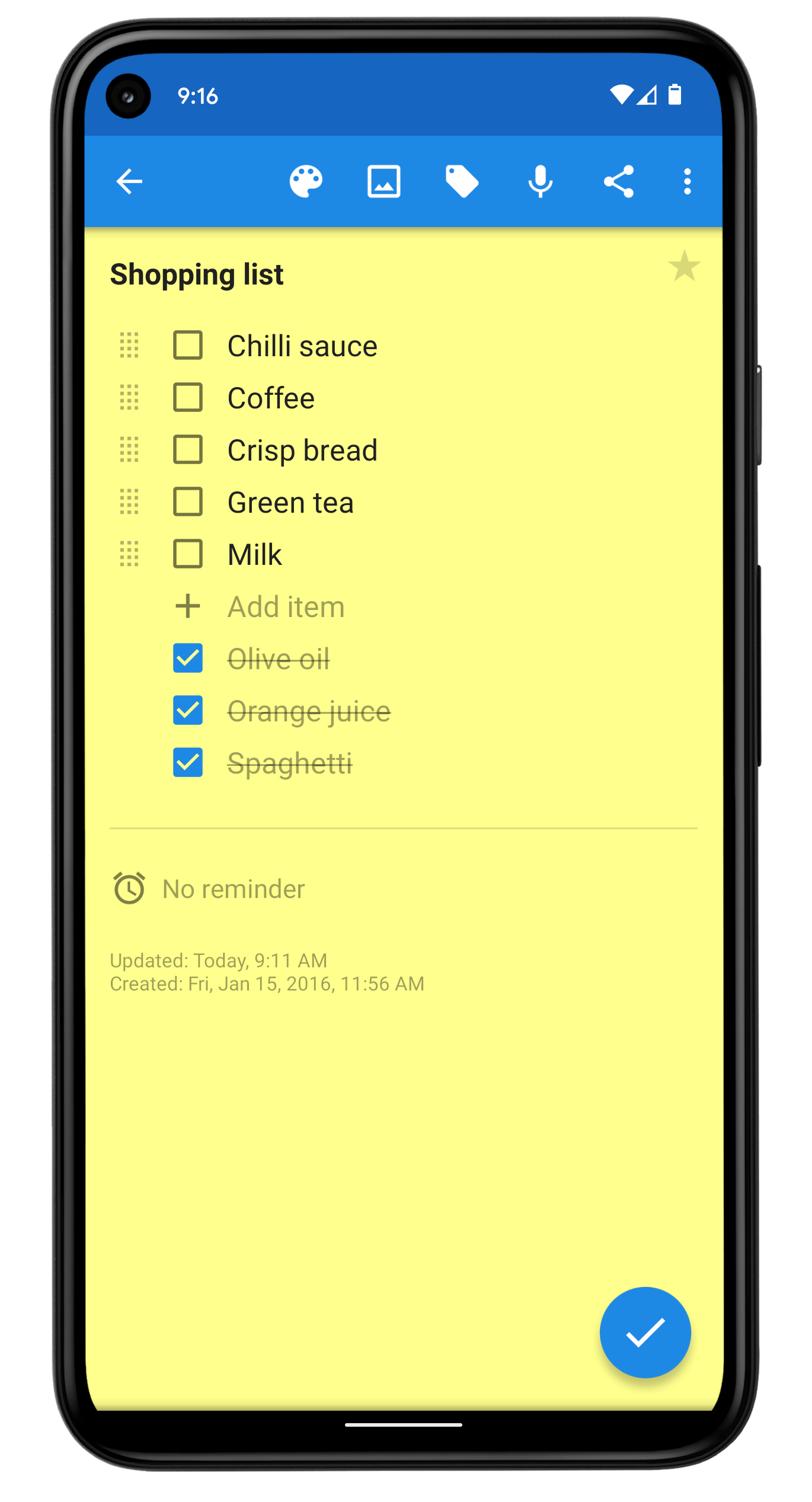 اسکرین شات 5 برنامه Notepad - Notes and Tasks